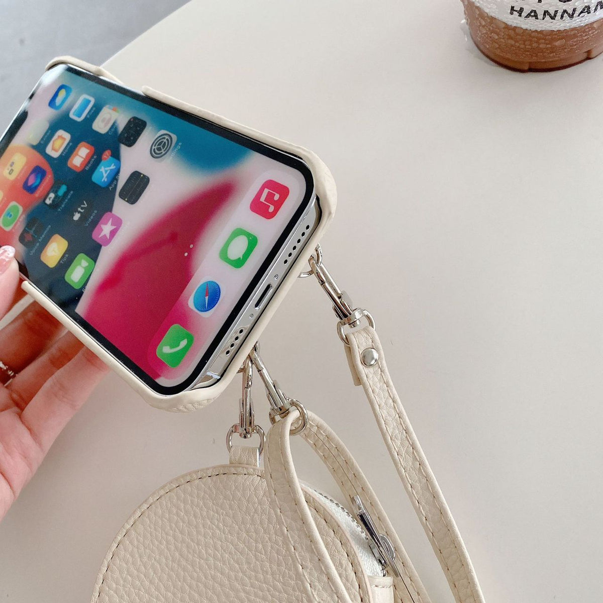Crossbody Telefoonhoesje met Pasjeshouder voor iPhone 17 Pro