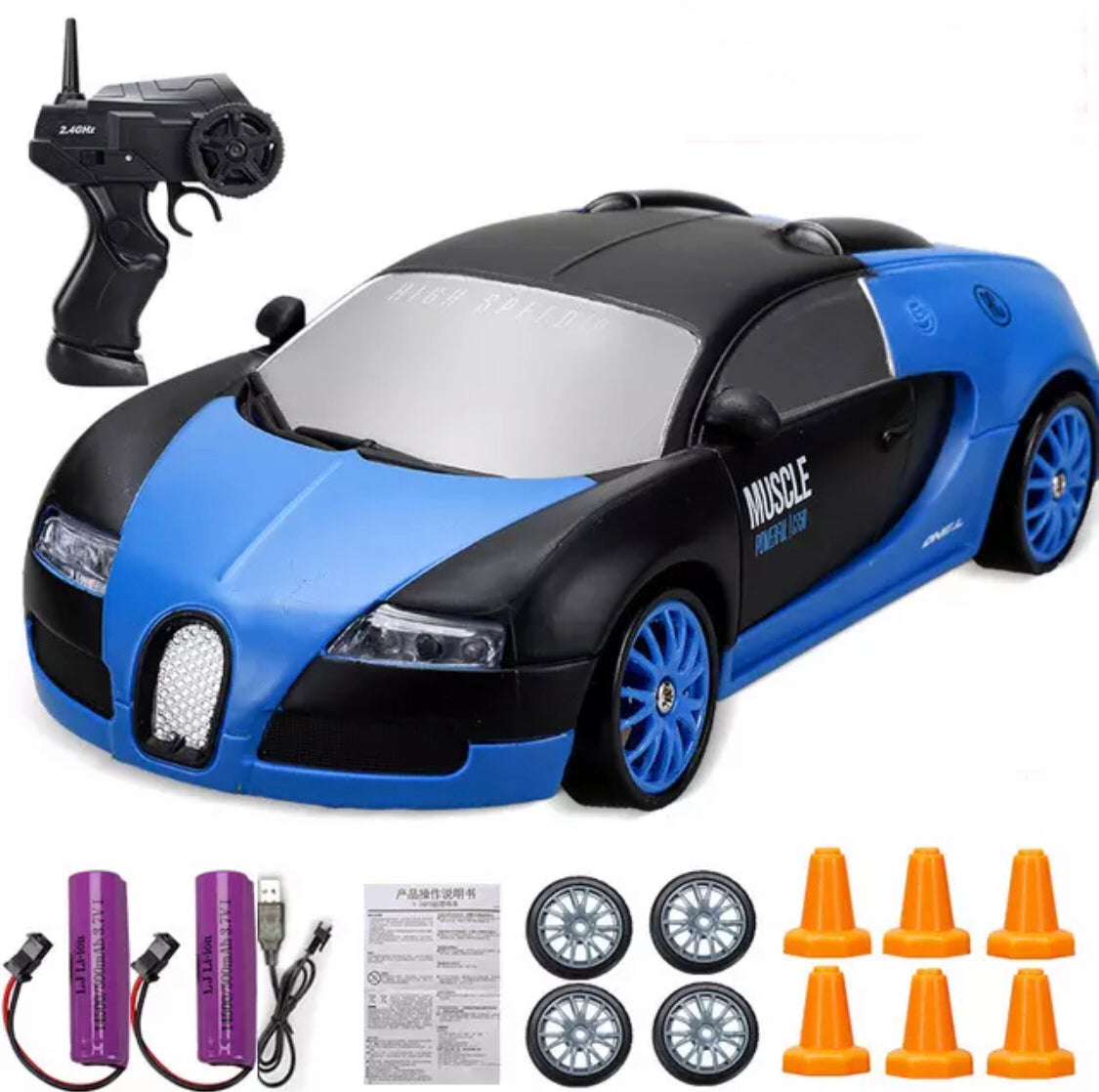 Elektrische RC drift auto met afstandsbediening