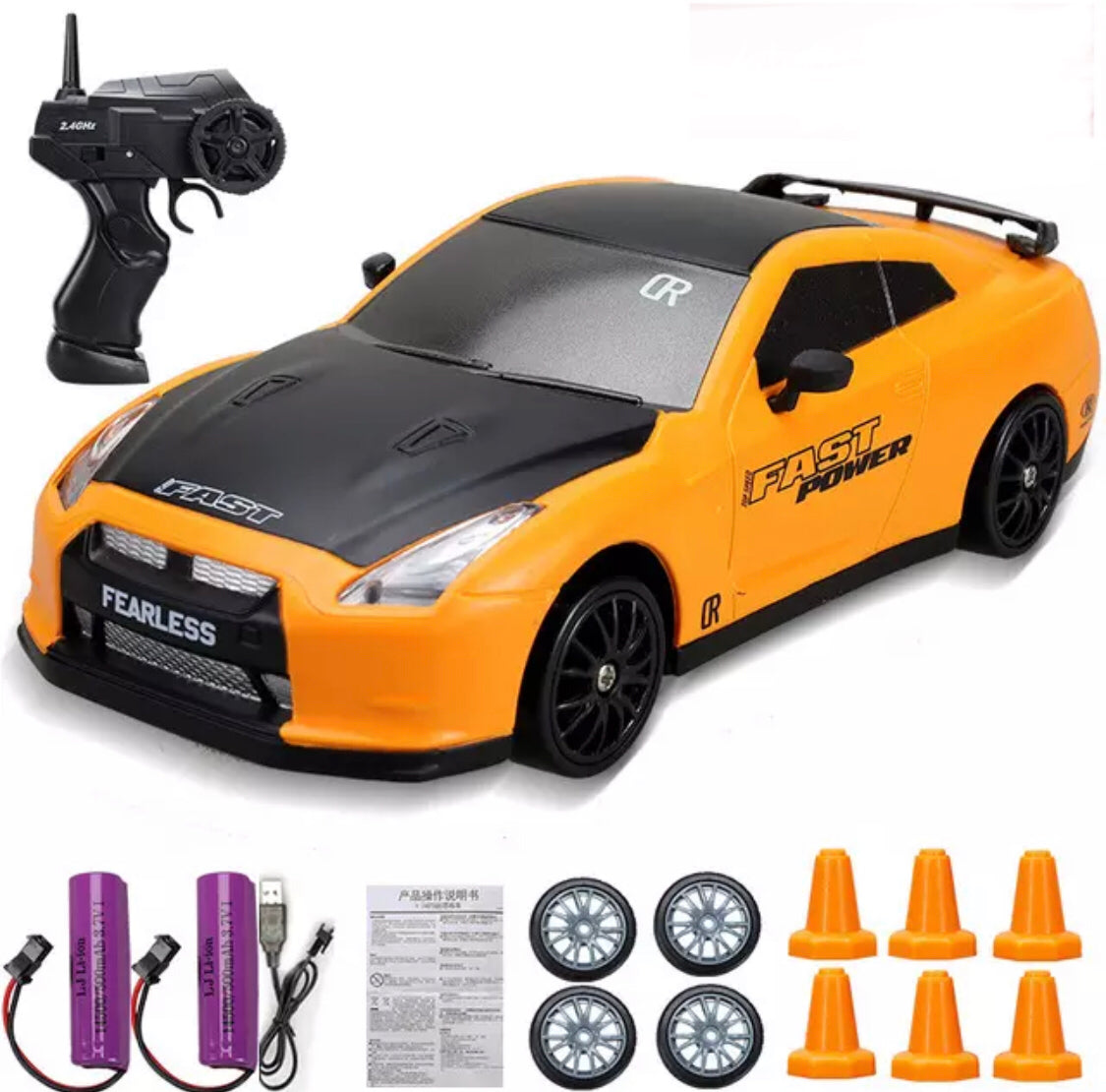 Elektrische RC drift auto met afstandsbediening