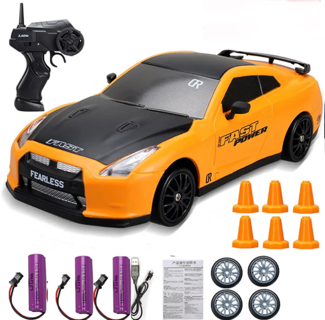 Elektrische RC drift auto met afstandsbediening