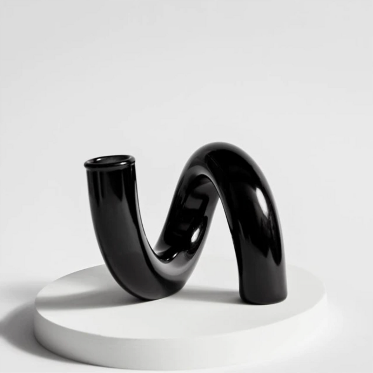 Glazen vaas met lusdesign van borosilicaatglas