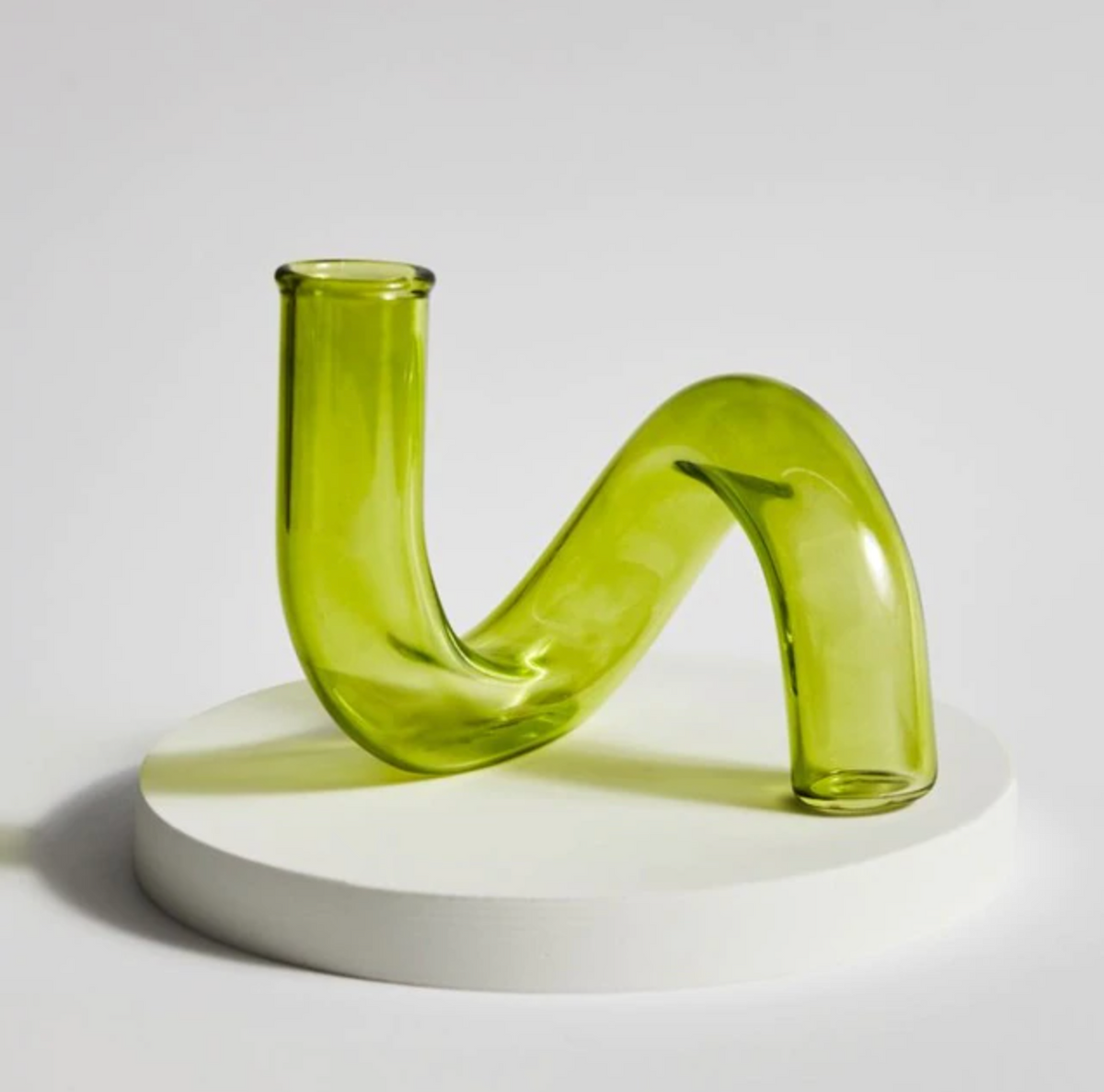 Glazen vaas met lusdesign van borosilicaatglas