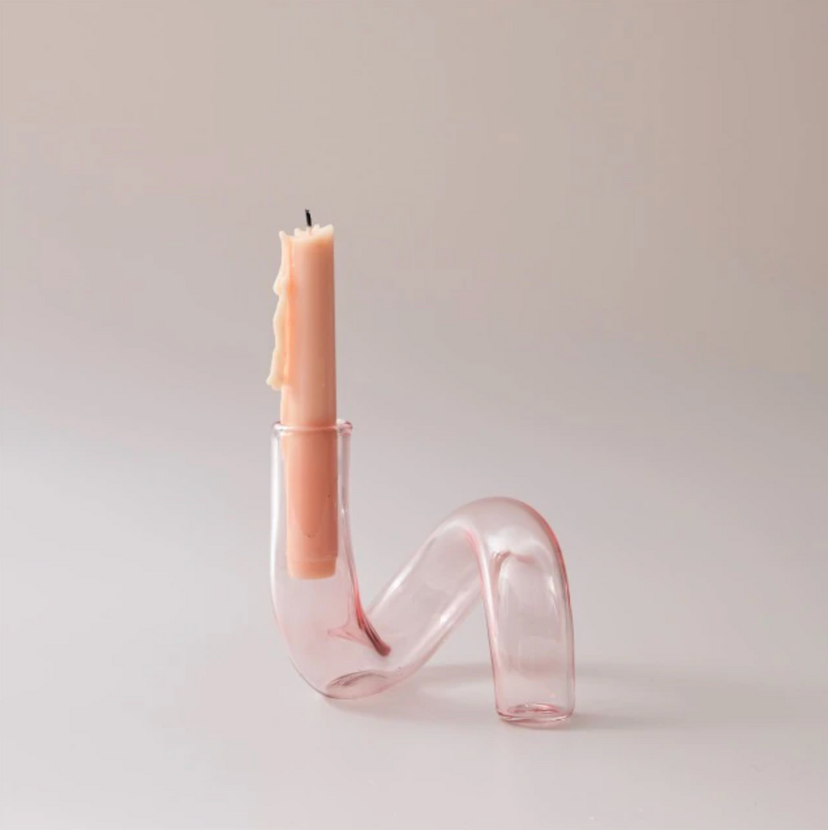 Glazen vaas met lusdesign van borosilicaatglas