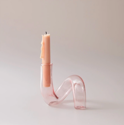 Glazen vaas met lusdesign van borosilicaatglas