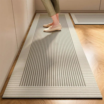 Antislip keukenloper met absorberende vezelstructuur
