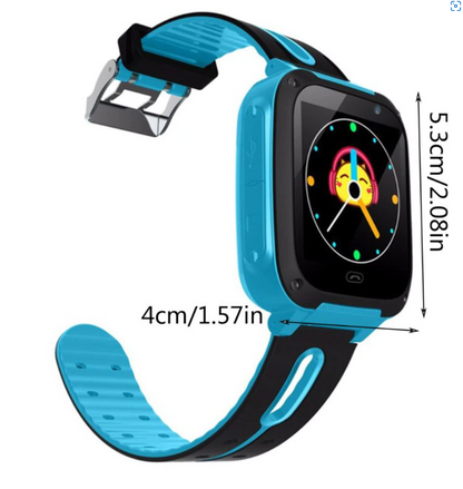 Kinder GPS Smartwatch met locatie tracker en belfunctie - Blauw
