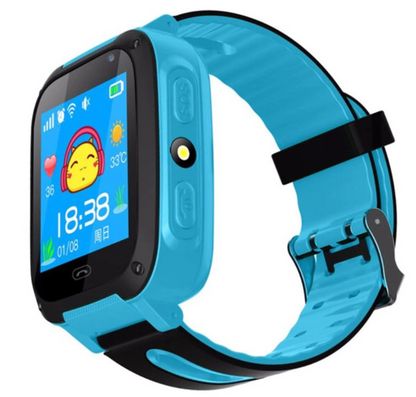 Kinder GPS Smartwatch met locatie tracker en belfunctie - Blauw