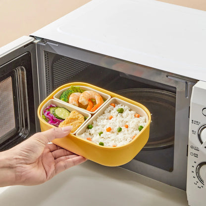 Bento Lunchbox voor Kinderen met 3 Vakken