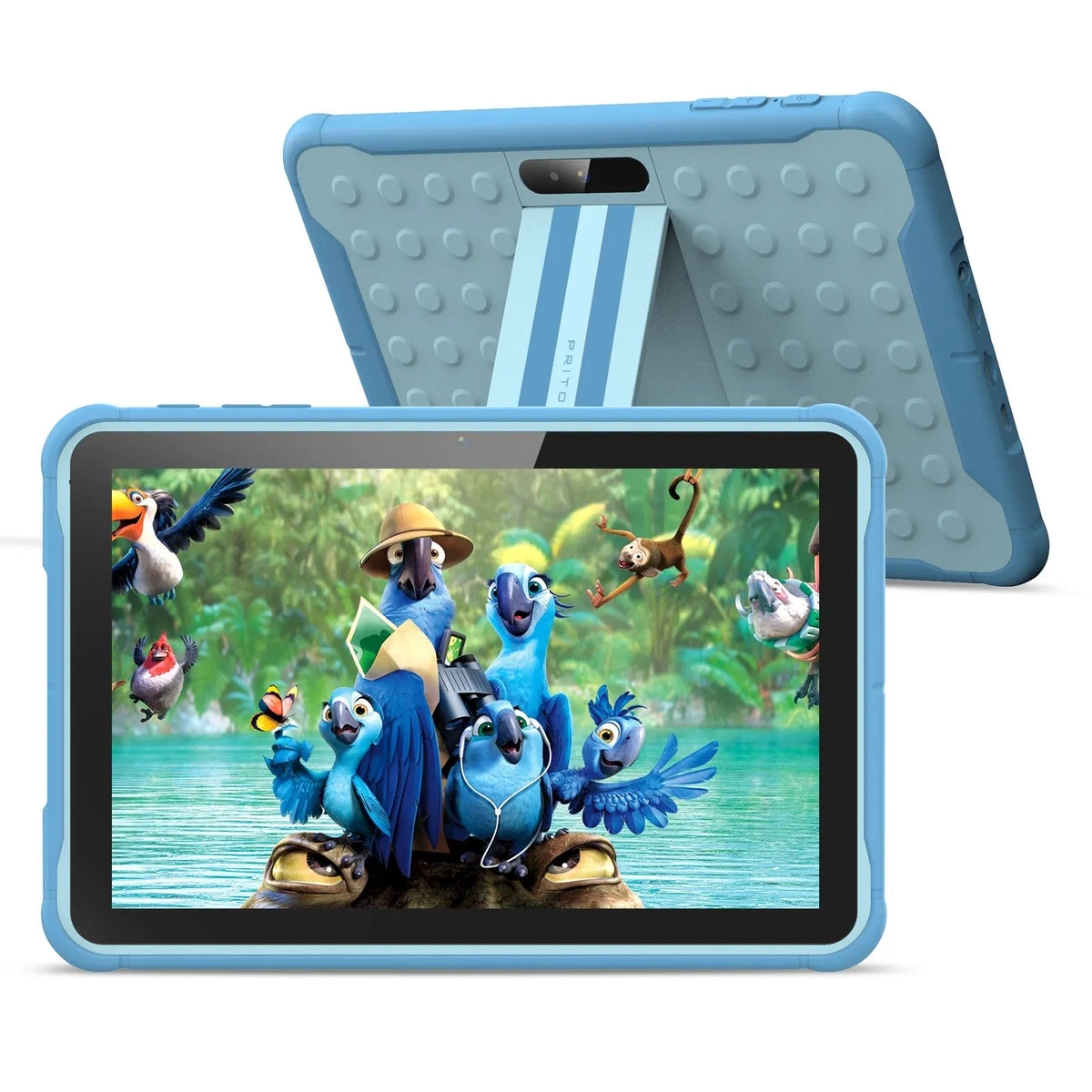 Kindertablet 10.1 inch met beschermhoes