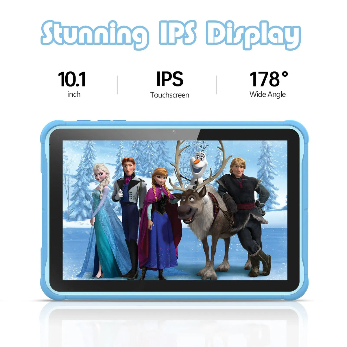 Kindertablet 10.1 inch met beschermhoes