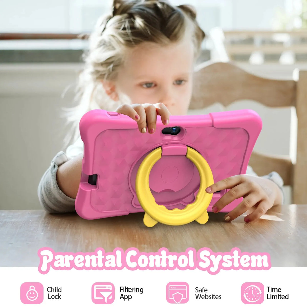Kindertablet 7 inch met schokbestendige hoes