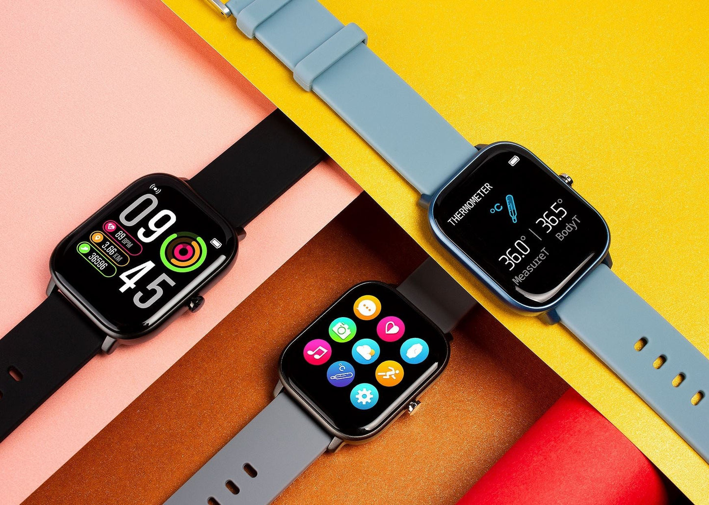 Livax Smartwatch voor Apple Samsung Huawei & Xiaomi - Waterdicht