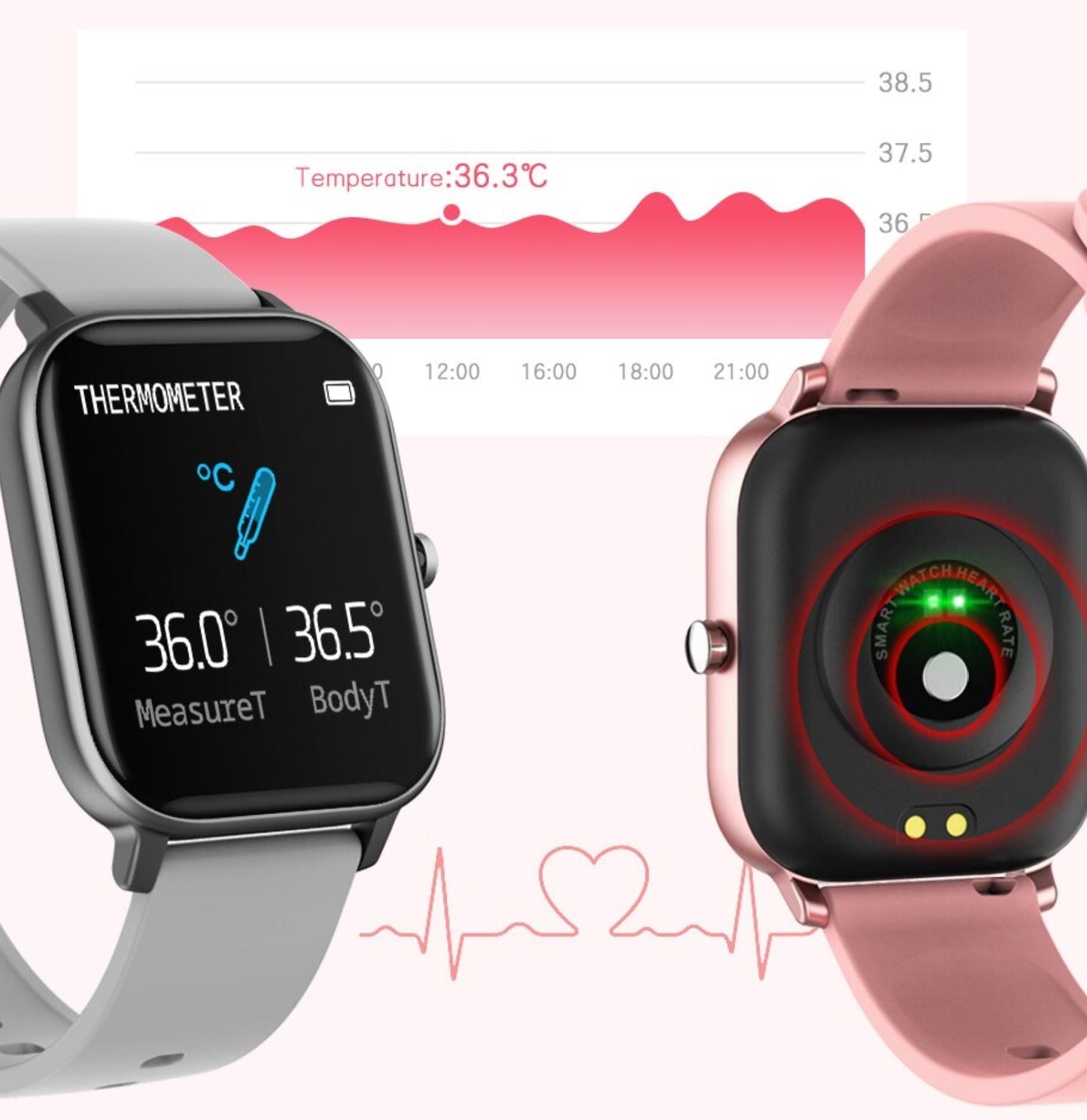 Livax Smartwatch voor Apple Samsung Huawei & Xiaomi - Waterdicht