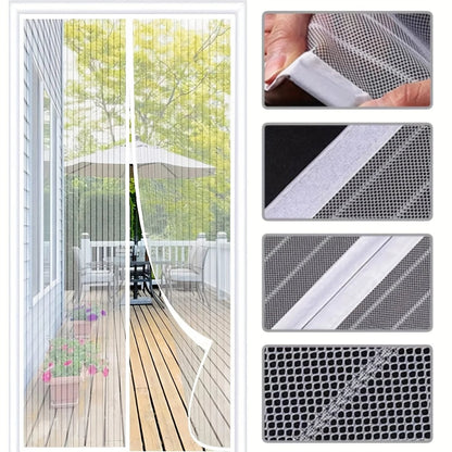 Magnetisch hordeurgordijn met automatische sluiting