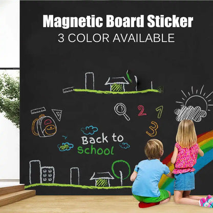 Zelfklevend magnetisch krijtbord van 45x100 cm voor kinderen