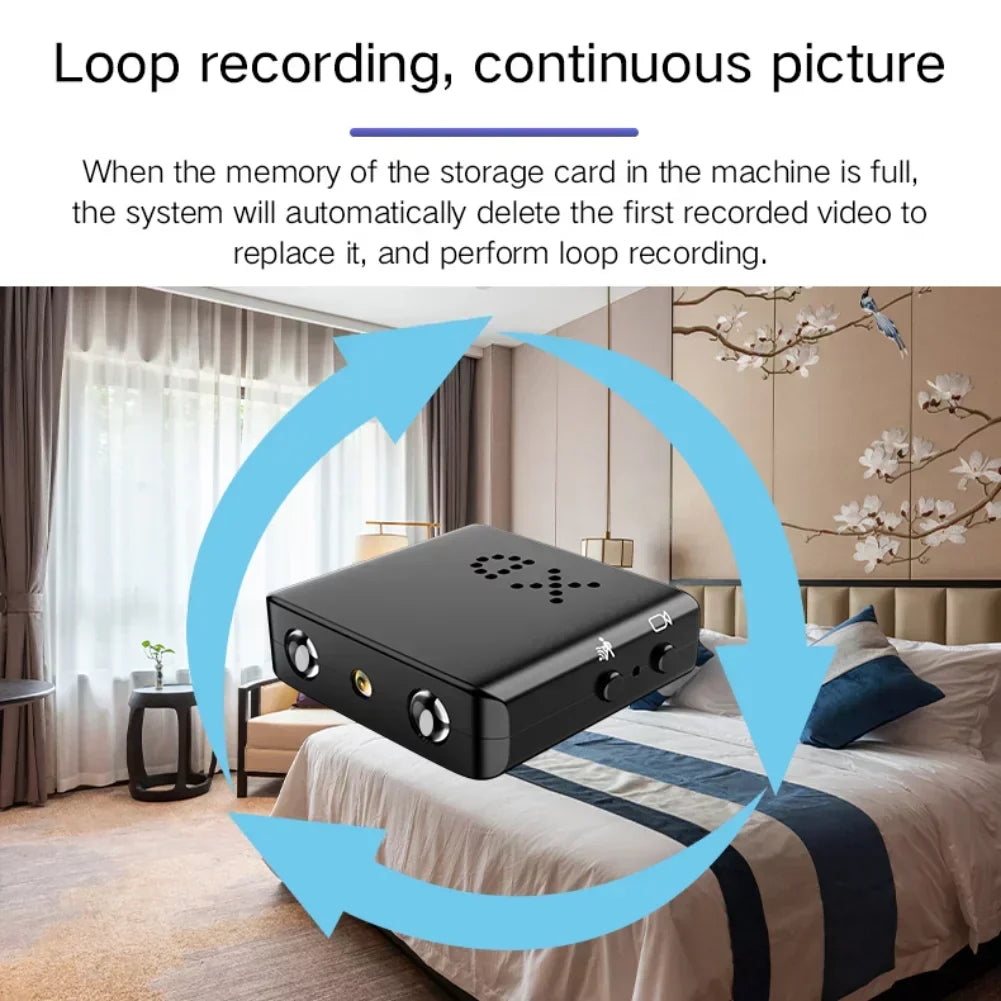 Compacte wifi beveiligingscamera met nachtzicht en audio