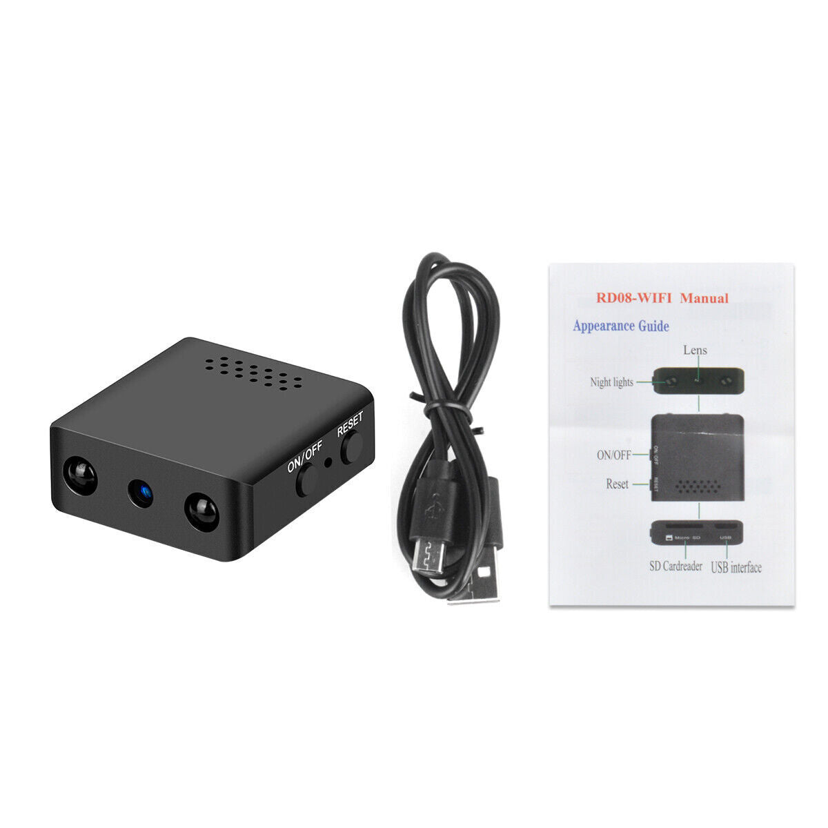 Compacte wifi beveiligingscamera met nachtzicht en audio