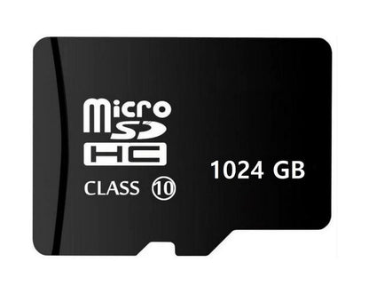 Micro SD Kaart 1024 GB (1TB) Class 10 + SD Adapter