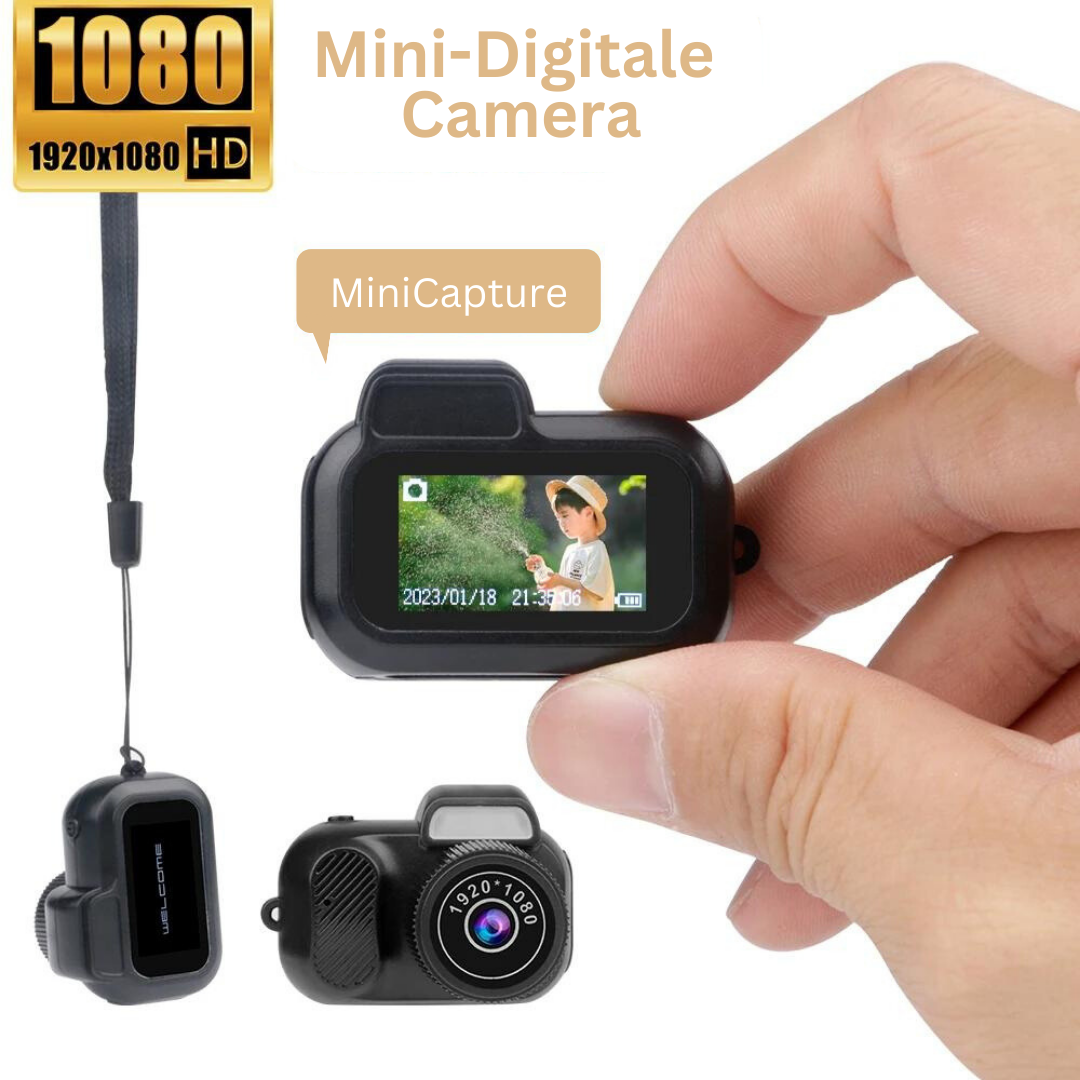 Draagbare mini camera met 1080P Full HD opname