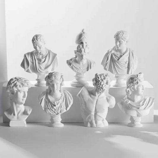 Klassieke mini buste van hars voor woondecoratie