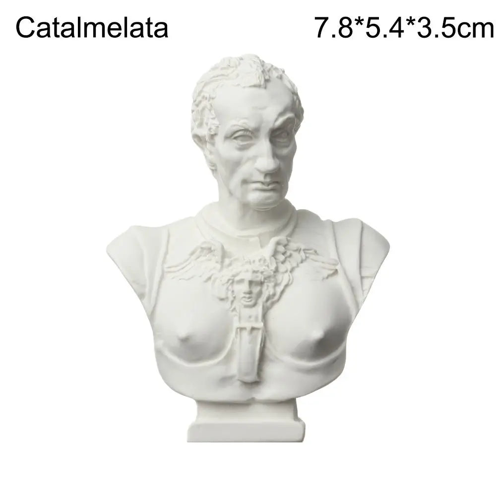 Klassiek hars buste beeldje van 7 cm
