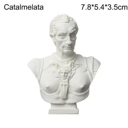 Klassiek hars buste beeldje van 7 cm