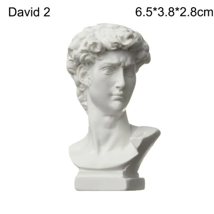 Klassiek hars buste beeldje van 7 cm