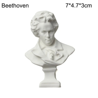 Klassiek hars buste beeldje van 7 cm