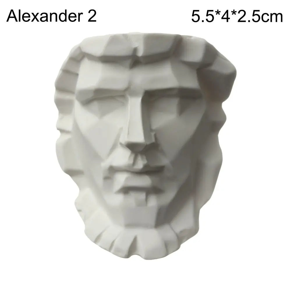 Klassiek hars buste beeldje van 7 cm