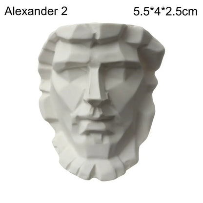 Klassiek hars buste beeldje van 7 cm