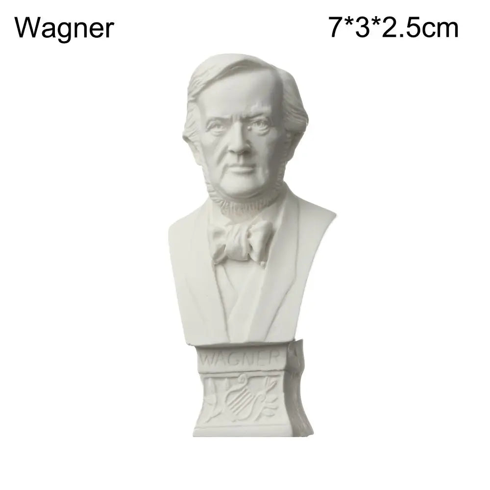 Klassiek hars buste beeldje van 7 cm