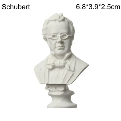 Klassiek hars buste beeldje van 7 cm