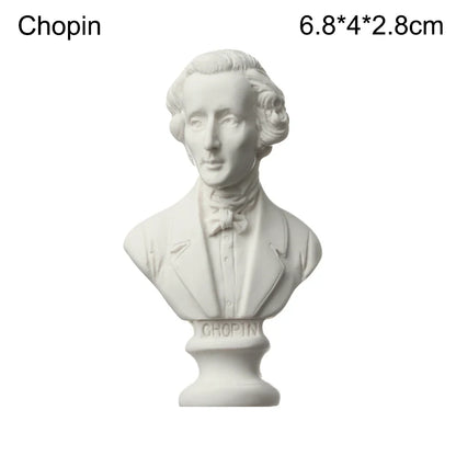 Miniatuur Gipsen Buste met Klassiek Portretmotief