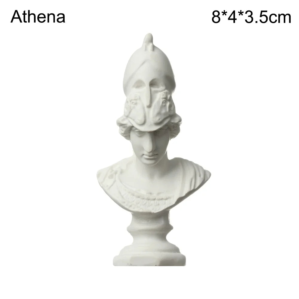 Miniatuur Gipsen Buste met Klassiek Portretmotief