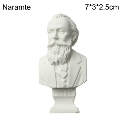 Miniatuur Gipsen Buste met Klassiek Portretmotief