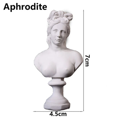 Miniatuur Gipsen Buste met Klassiek Portretmotief