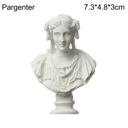 Miniatuur Gipsen Buste met Klassiek Portretmotief