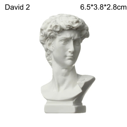Miniatuur Gipsen Buste met Klassiek Portretmotief