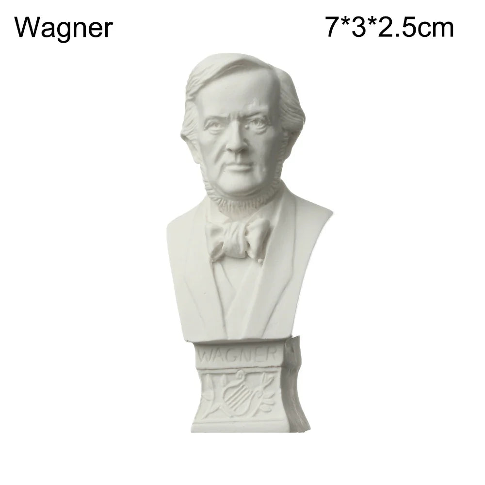 Miniatuur Gipsen Buste met Klassiek Portretmotief
