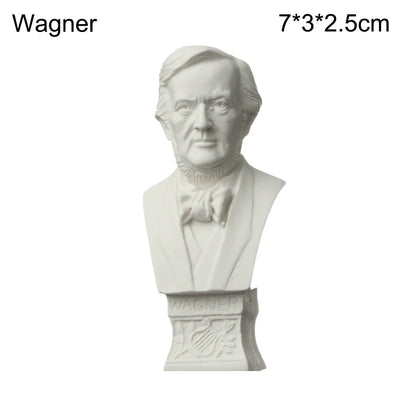 Miniatuur Gipsen Buste met Klassiek Portretmotief