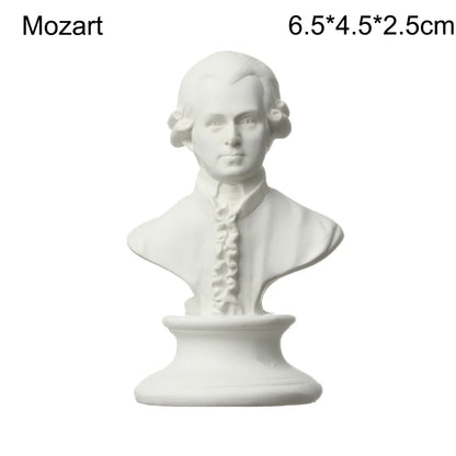 Miniatuur Gipsen Buste met Klassiek Portretmotief