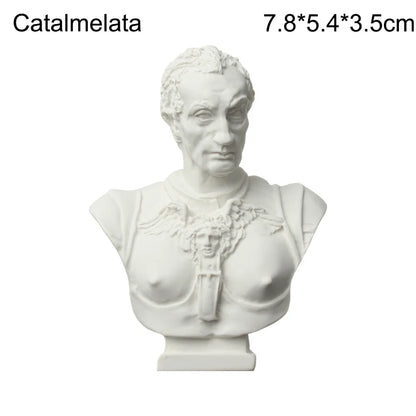 Miniatuur Gipsen Buste met Klassiek Portretmotief