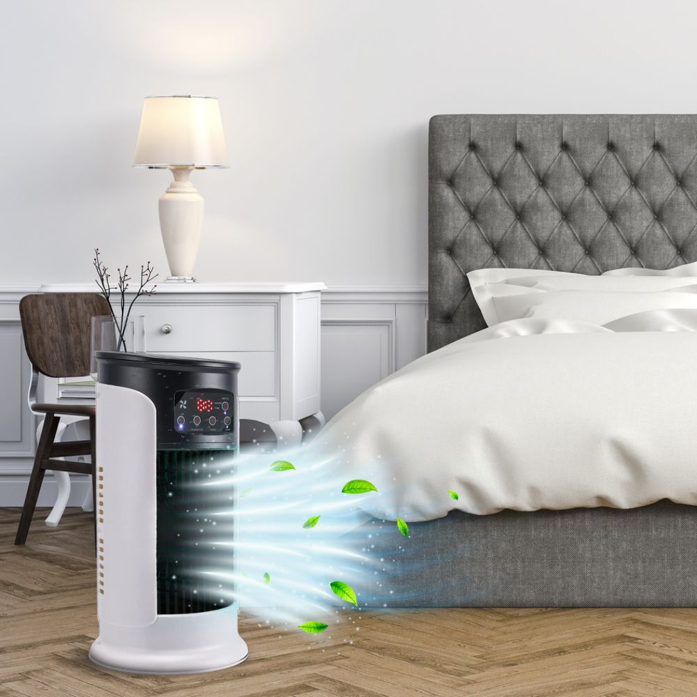 Mobiele 5-in-1 aircooler met timer en afstandsbediening