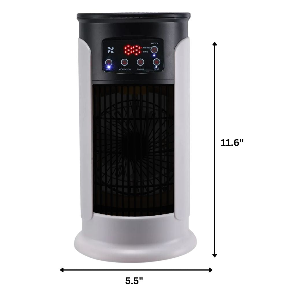 Mobiele aircooler met waterreservoir en timer