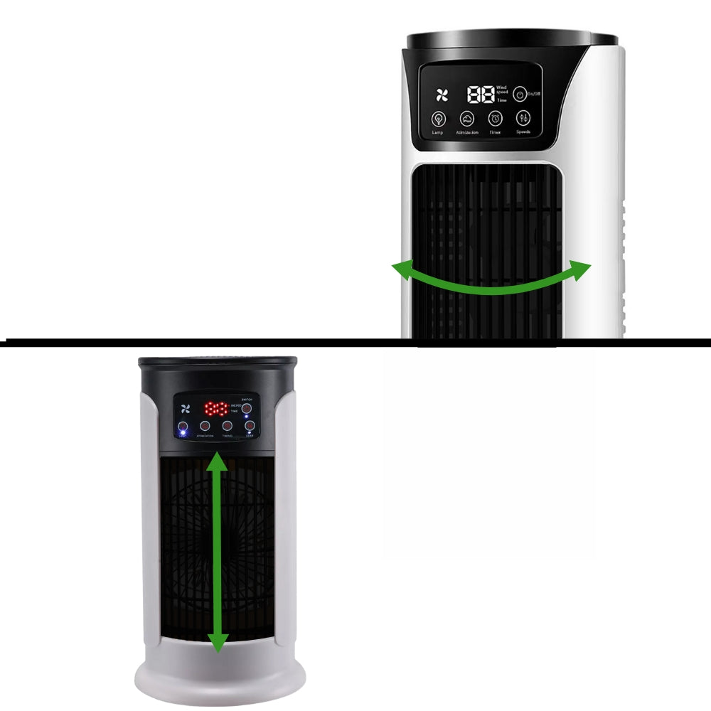 Mobiele aircooler met waterreservoir en timer
