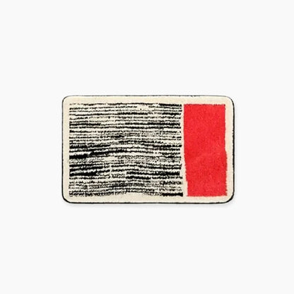 Abstracte antislip badmat met zachte textuur