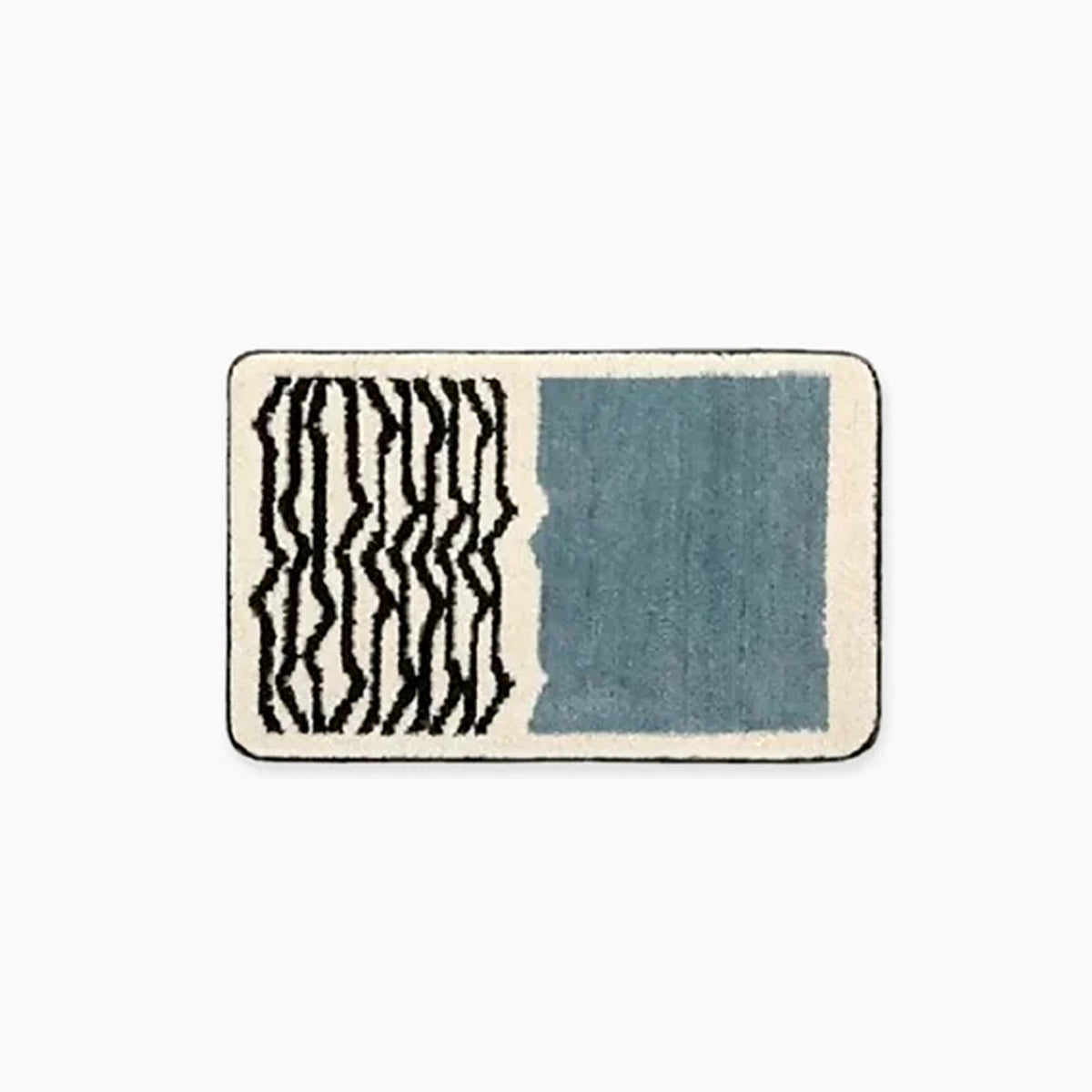 Abstracte antislip badmat met zachte textuur