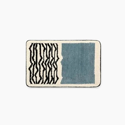 Abstracte antislip badmat met zachte textuur