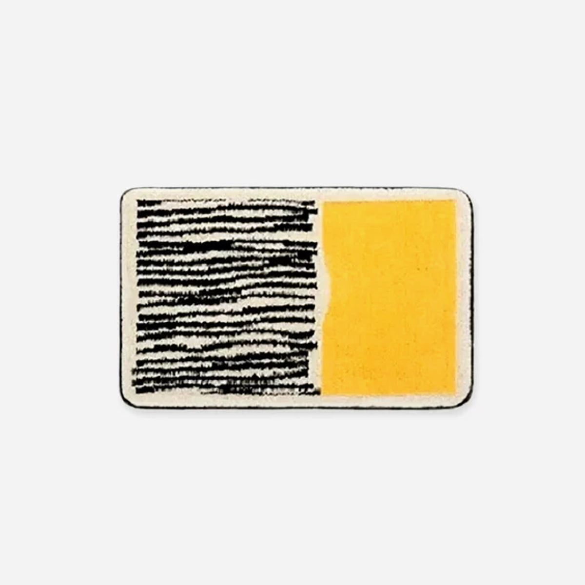 Abstracte antislip badmat met zachte textuur