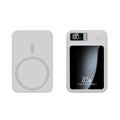 Magnetische draadloze snellader powerbank met led-display
